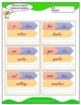 B sesi Çalışma Sayfaları